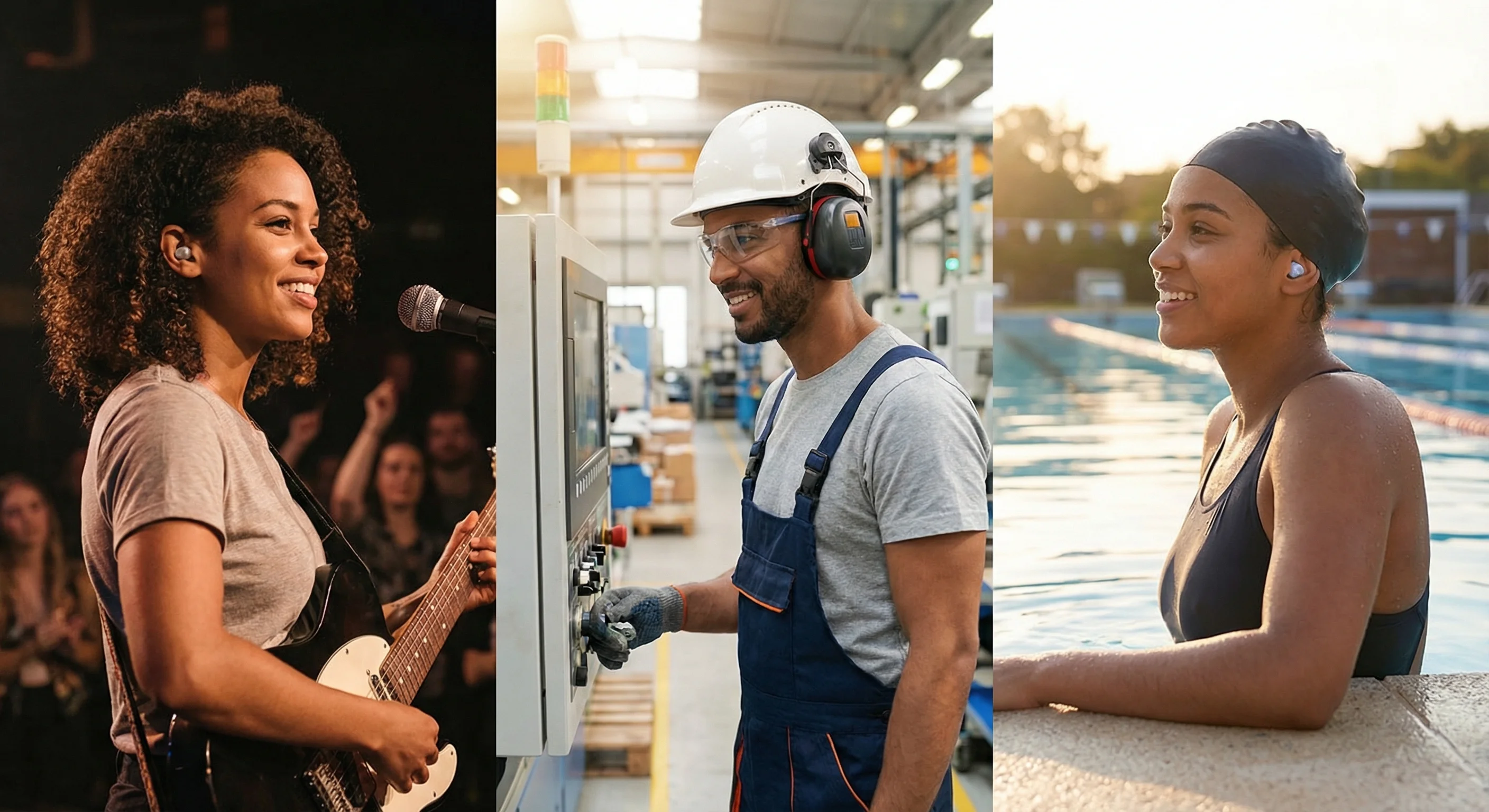 Custom ear protection for musicians, industrial workers and swimmers - professional hearing protection solutions in Caloundra Queensland