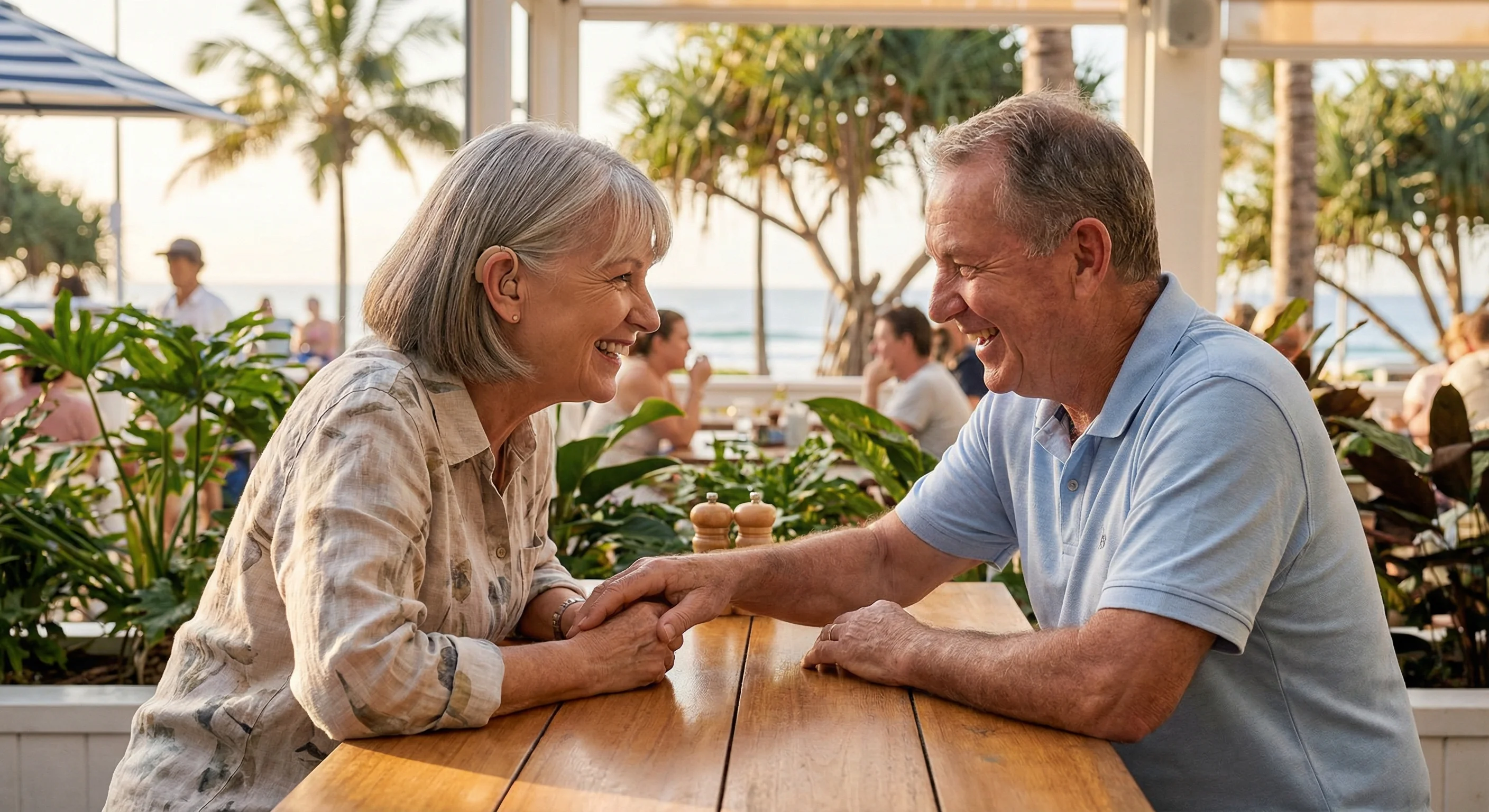 Modern hearing aids technology solutions for seniors at Caloundra Queensland clinic