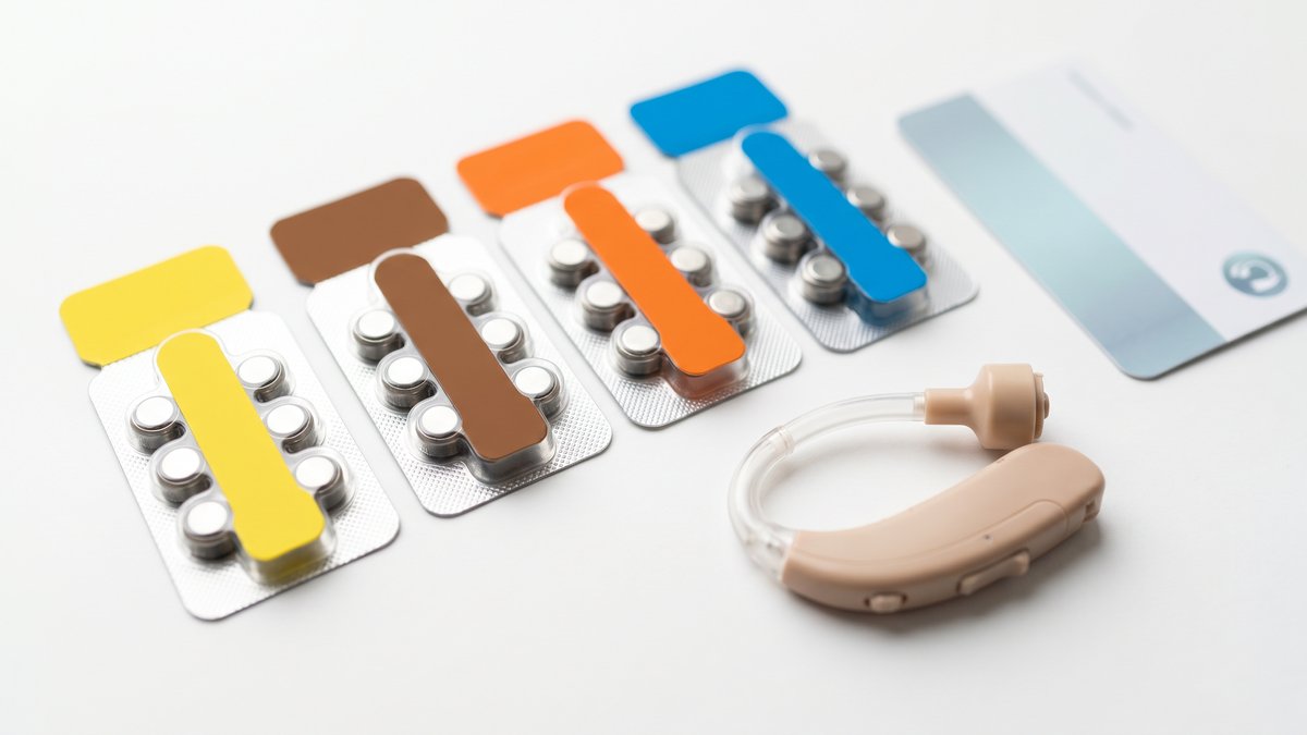 Hearing aid batteries sizes 10, 312, 13 and 675 with rechargeable options